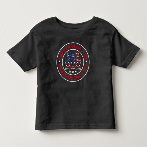 The words 4th of july toddler t_shirt