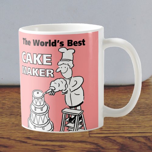 The Words Best Cakemaker Coffee Mug