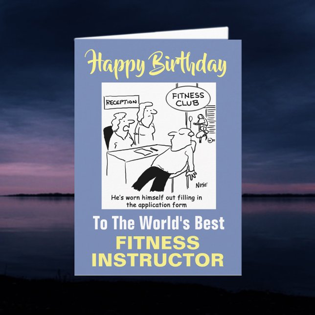 The Word's Best Fitness Instructor Card (Creator Uploaded)