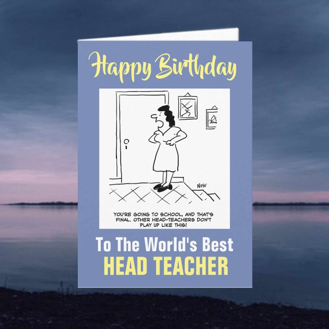 The Word's Best Head Teacher - Happy Birthday Card (Creator Uploaded)