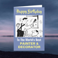 The Word's Best Painter & Decorator Card