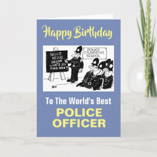 Police Cartoon Cards Zazzle