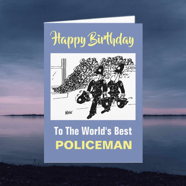 The Word's Best Policeman - Happy Birthday Card (Creator Uploaded)