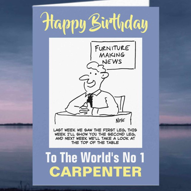 The Word's No 1 Carpenter - Happy Birthday Card (Creator Uploaded)