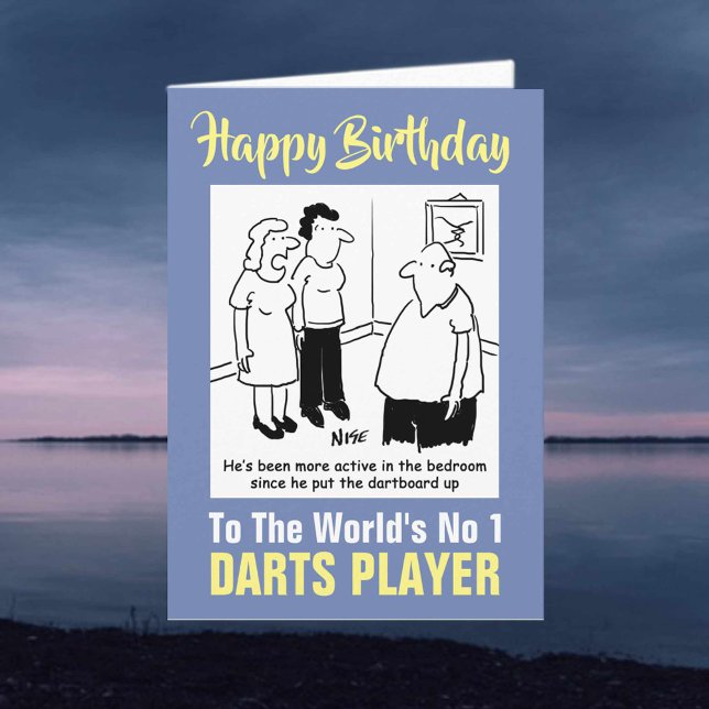 The Word's Number 1 Darts Player - Happy Birthday Card (Creator Uploaded)