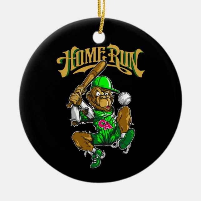 the words quot thunder run quot on it ceramic ornament (Front)