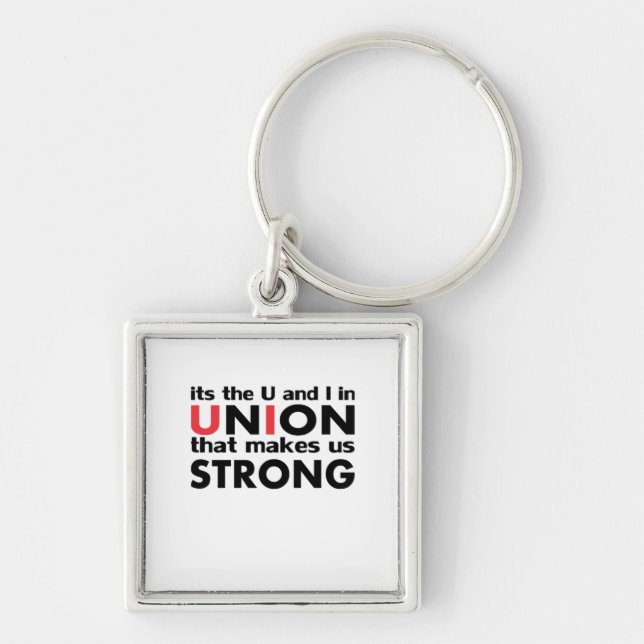 The Work Union That Makes Us Strong Classic Keychain (Front)