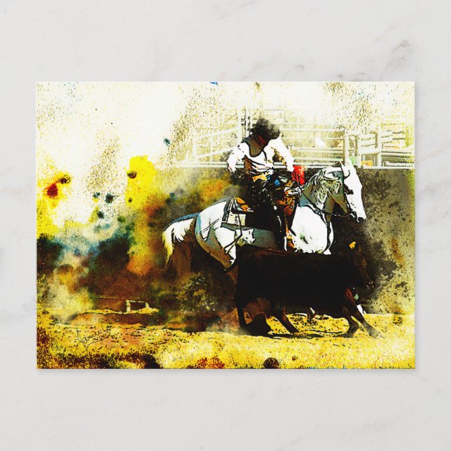 The Working Arabian Stockhorse Postcard (Front)