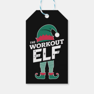 The Workout Elf Group Matching Family Christmas Gift Tags
