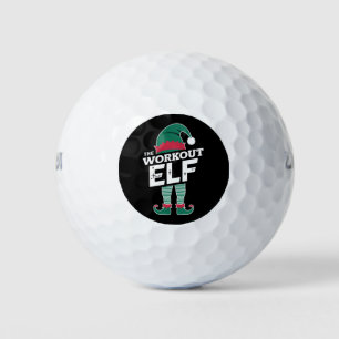 The Workout Elf Group Matching Family Christmas Golf Balls