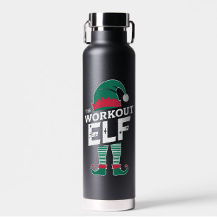 The Workout Elf Group Matching Family Christmas Water Bottle
