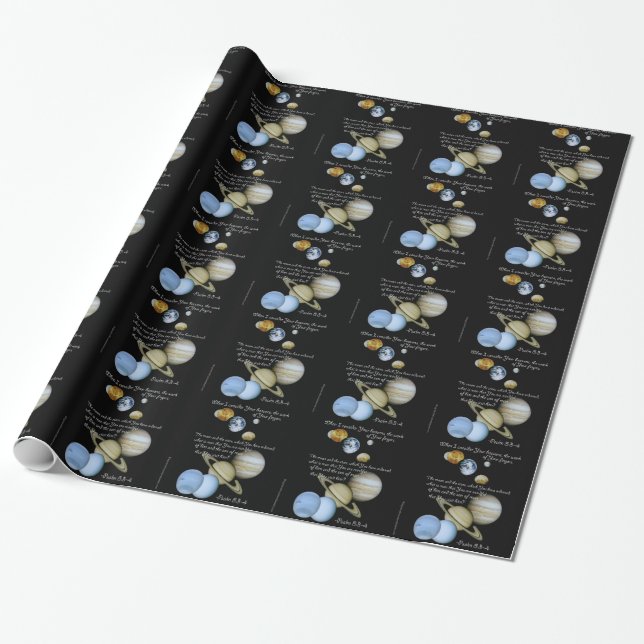 The works of God's fingers Wrapping Paper (Unrolled)