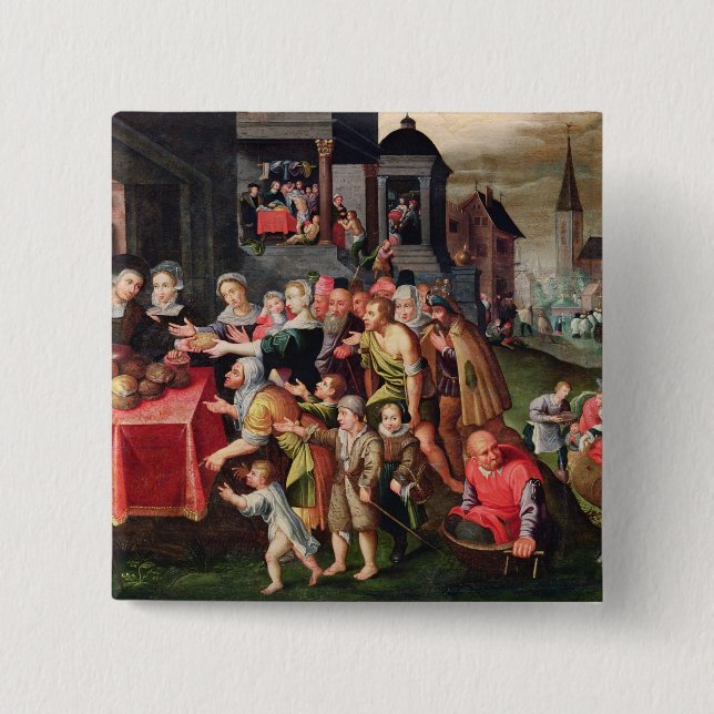 The Works of Mercy Button (Front)