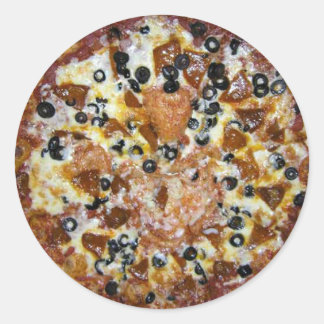 The Works Pizza Classic Round Sticker