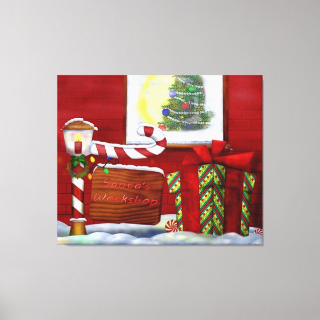 The Workshop Christmas Whimsey Canvas Print (Front)