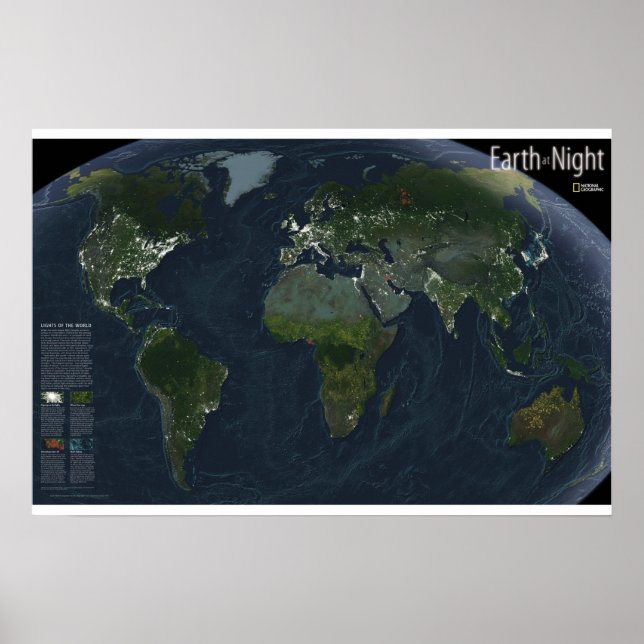 " The World: 2004 The Earth at Night ... Poster (Front)