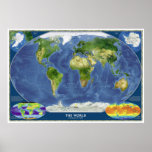 &quot; The World: 2008/present - Satellite map ... Poster