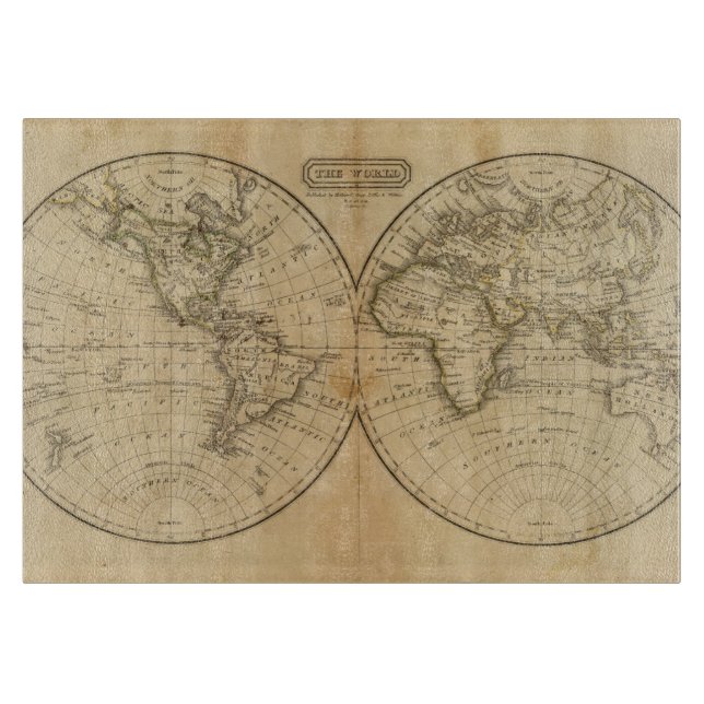 The World 2 Cutting Board (Front)