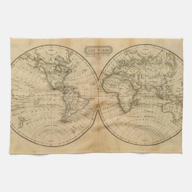The World 2 Kitchen Towel (Horizontal)