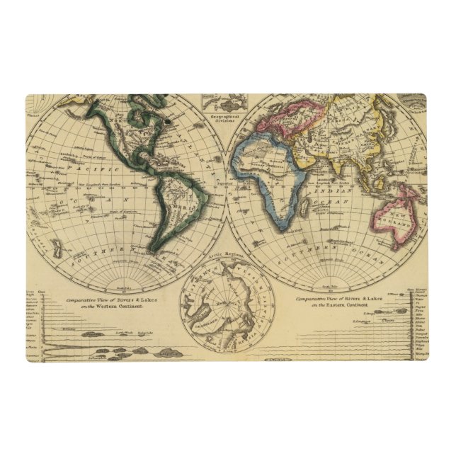The World 3 2 Placemat (Front)