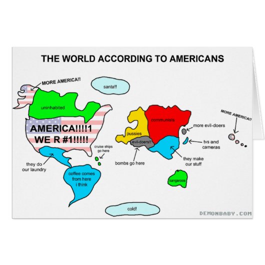 The World According to Americans Cards (Front Horizontal)