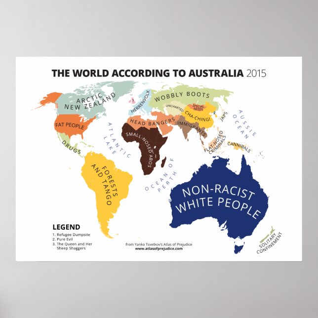 The World According to Australia Poster (Front)
