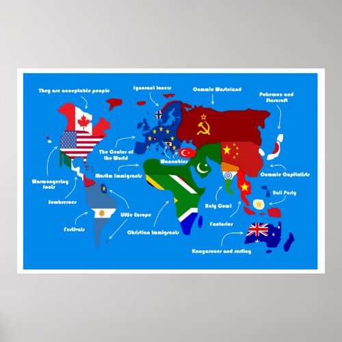 The world according to europeans poster