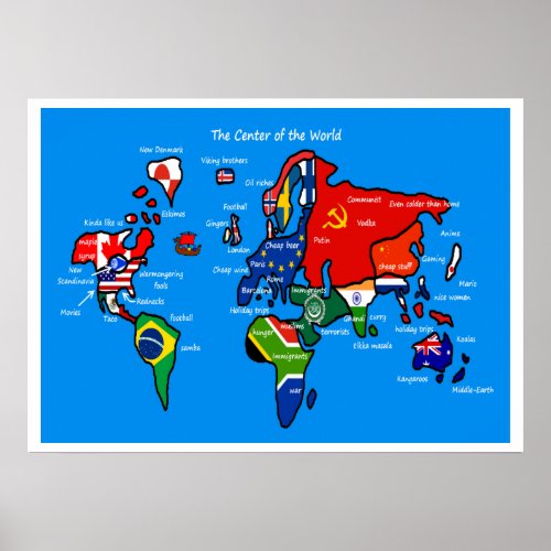 The world according to Scandinavians Poster