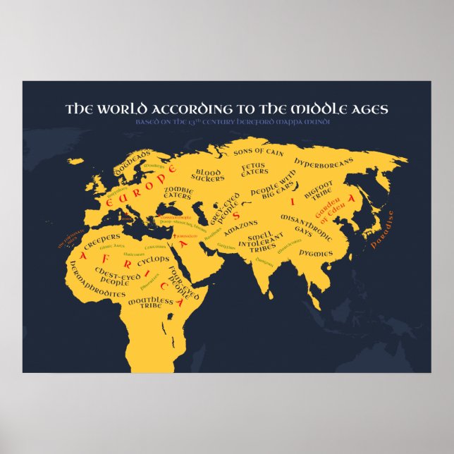 The World According to the Middle Ages Poster (Front)