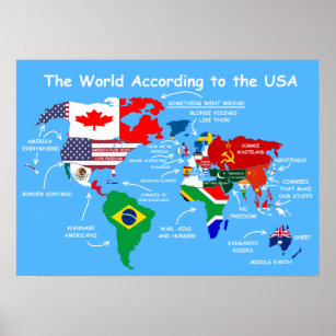 Funny Usa Map Posters & Prints | Zazzle