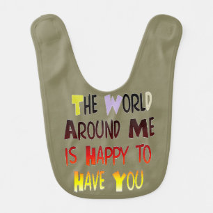 The World Around me Baby Bib
