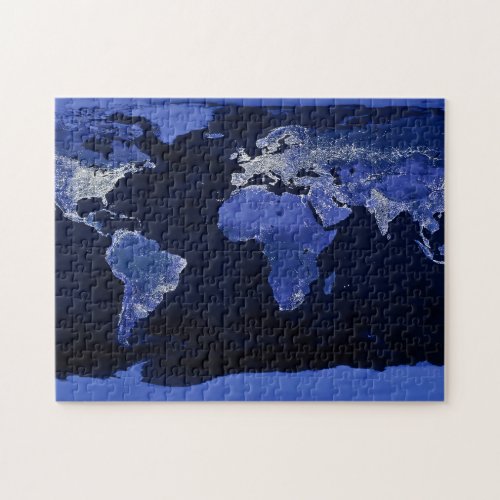 The World at Night _ Map Space Jigsaw Puzzle