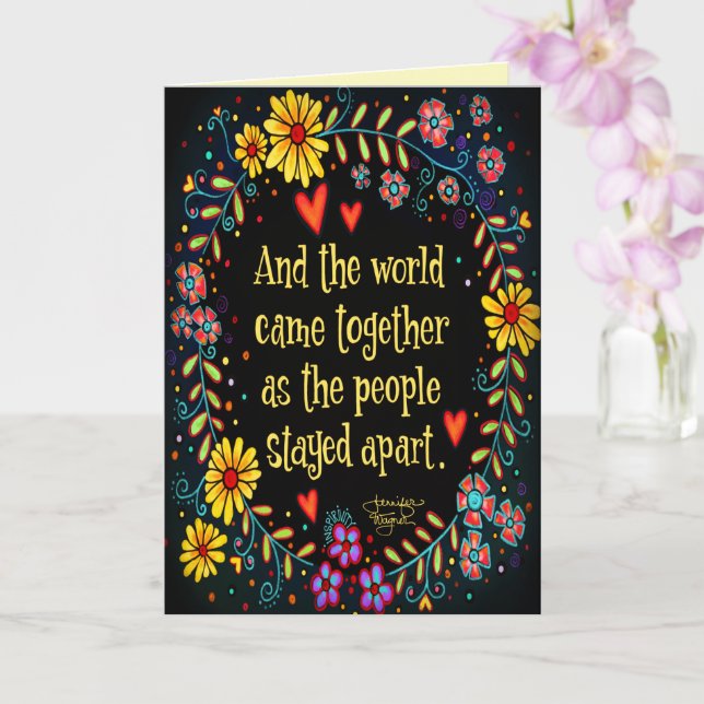 ‘The World Came Together” Inspirivity Card (Orchid)