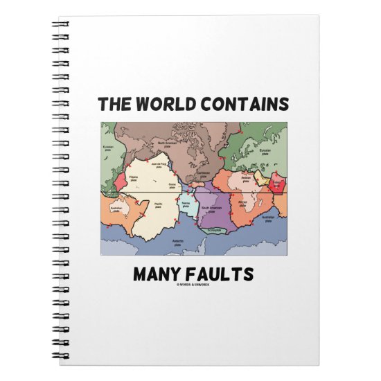 The World Contains Many Faults (Plate Tectonics) Notebook