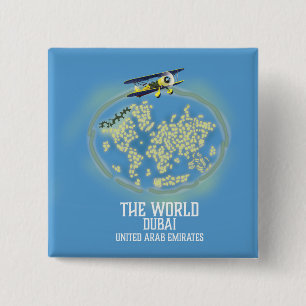 The World Dubai United Arab Emirates map Button