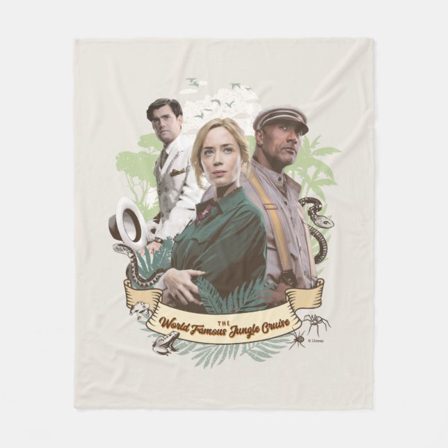 The World Famous Jungle Cruise Fleece Blanket (Front)