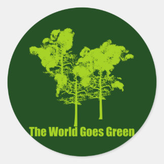 The World Goes Green Sticker