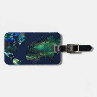 The World in Blues Luggage Tag