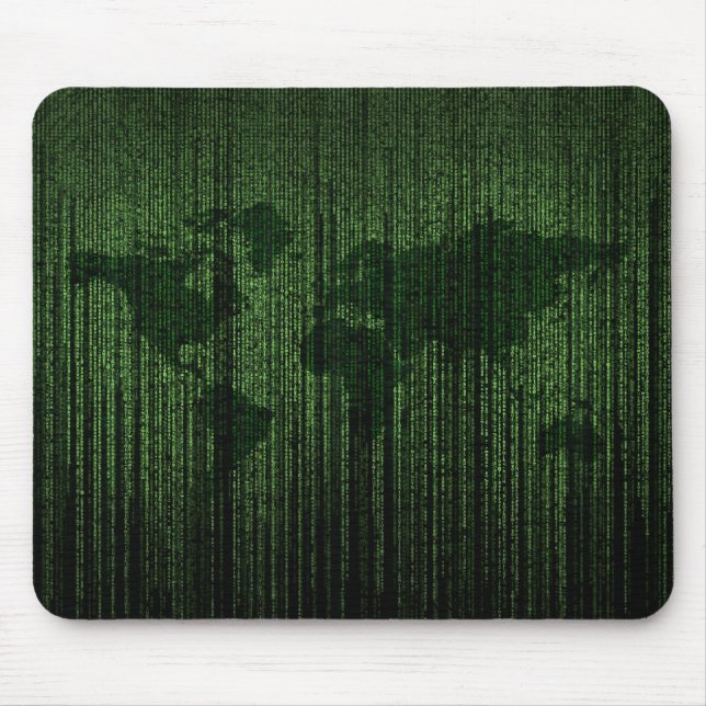 The world in the matrix mouse pad (Front)