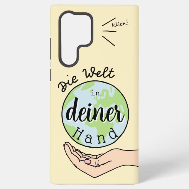 The World in Your Hand Samsung Galaxy Case (Back)