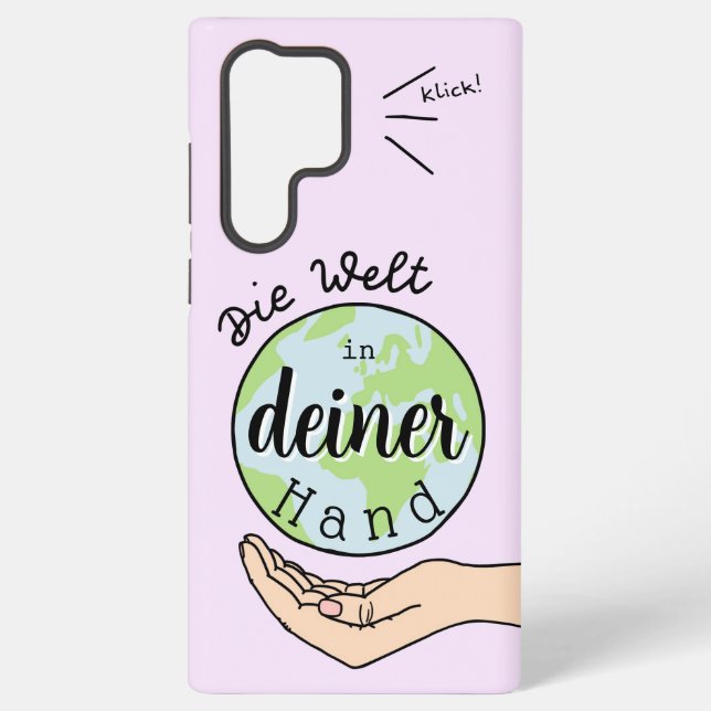 The World in Your Hand Samsung Galaxy Case (Back)