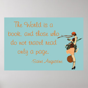 The World is a book Poster