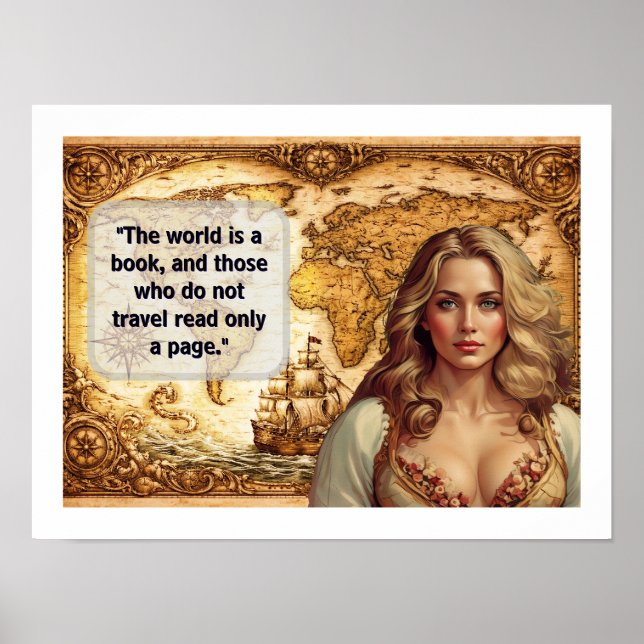 The world is a book poster (Front)