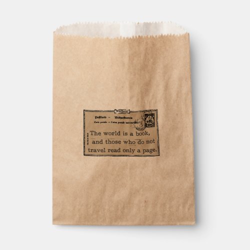 The World is a Book Vintage Paper Favor Bags