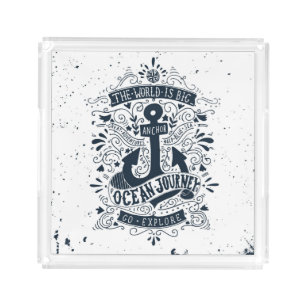 The World Is Big - Go Explore Acrylic Tray