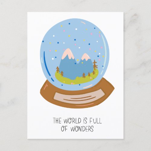 The World Is Full Of Wonders Postcard