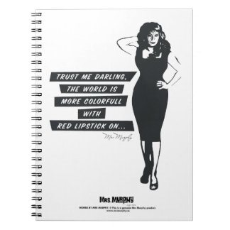 The world is more colorfull with red lipstick on.. notebook