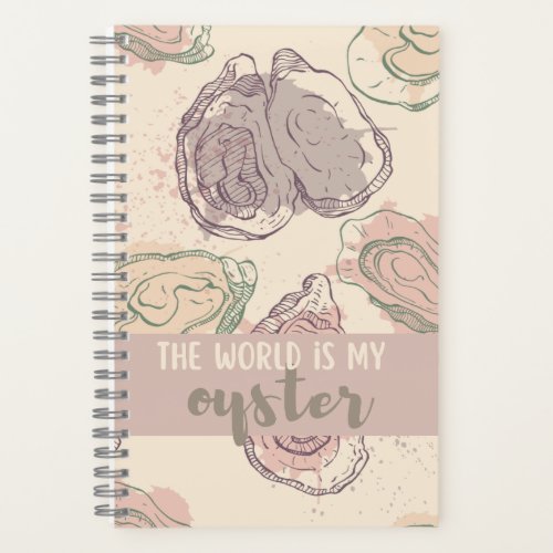 The World Is My Oyster  Kpop Inspired Notebook