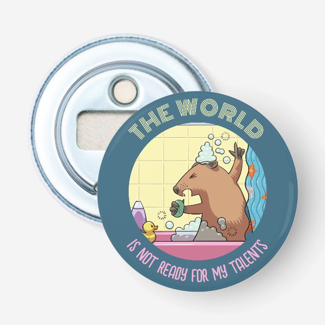 The World Is Not Ready Singing Groundhog Bottle Opener (Front)