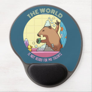 The World Is Not Ready Singing Groundhog Gel Mouse Pad